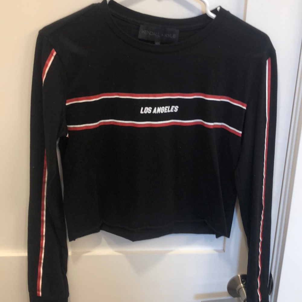 Kendall + Kylie cropped Los Angeles long sleeve